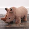 Toy Rhino Plush Stuffed Animal Doll For Kids Gift Cartoon Decoration Bedroom