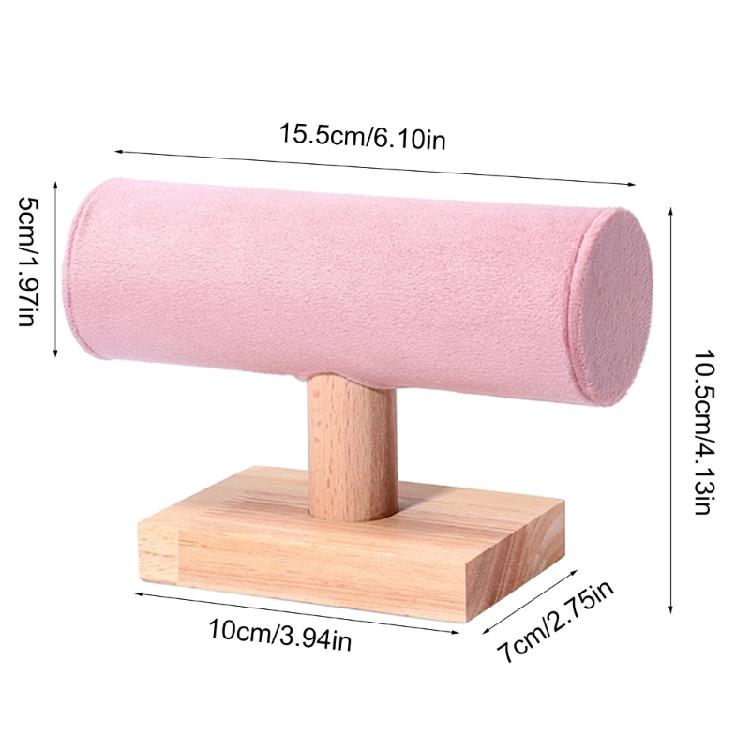 Bracelet Presentation Tray Natural Wood Watch Display Rack Jewelry Holder Stand