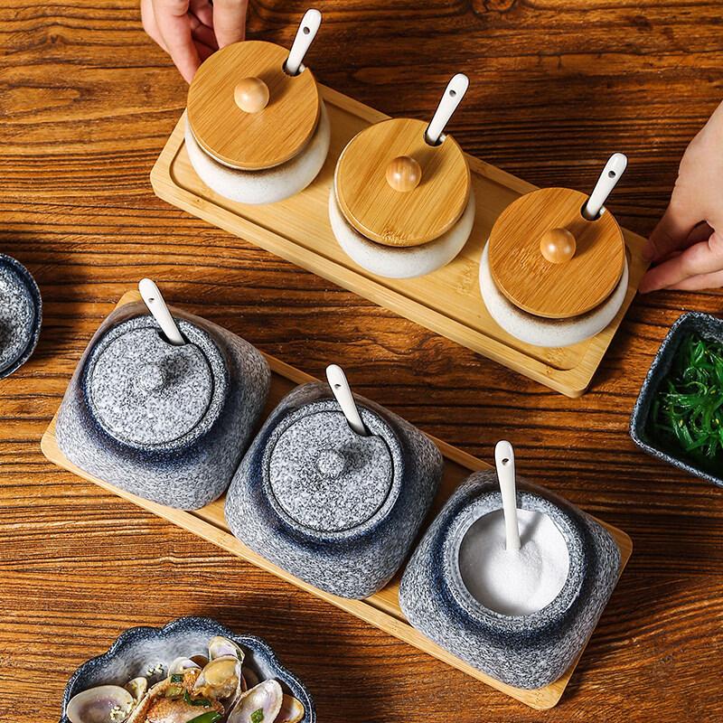 Japanese Ceramic Condiment Set