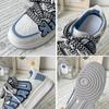 Kontrastní design Tenisky Jarní Dámské Haze Blue Prodyšný College Styl Ležérní Sportovní obuv Ženy Trendy prkna Boty