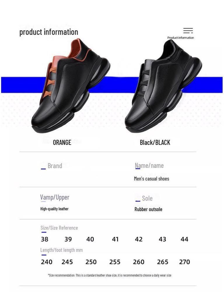 2024 Europäische Herren Schwarze Dicksohlige Spitzschuhe zum Hineinschlüpfen Freizeit