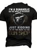 Men's Gun Rights Statement T-Shirt Bold I'm A Gun Holistic On The Road To Recovery Tee with Gun Design Men'S Tee Summer