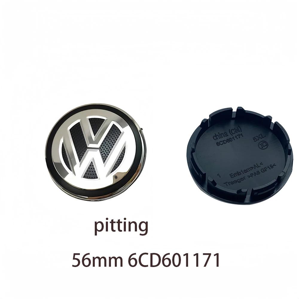For VW Volkswagen Jetta MK5 Golf 4PCS 55mm/60mm/63mm/65mm/Car Styling Wheel Center Cap Hub Covers Badge Accessories For VW Volks