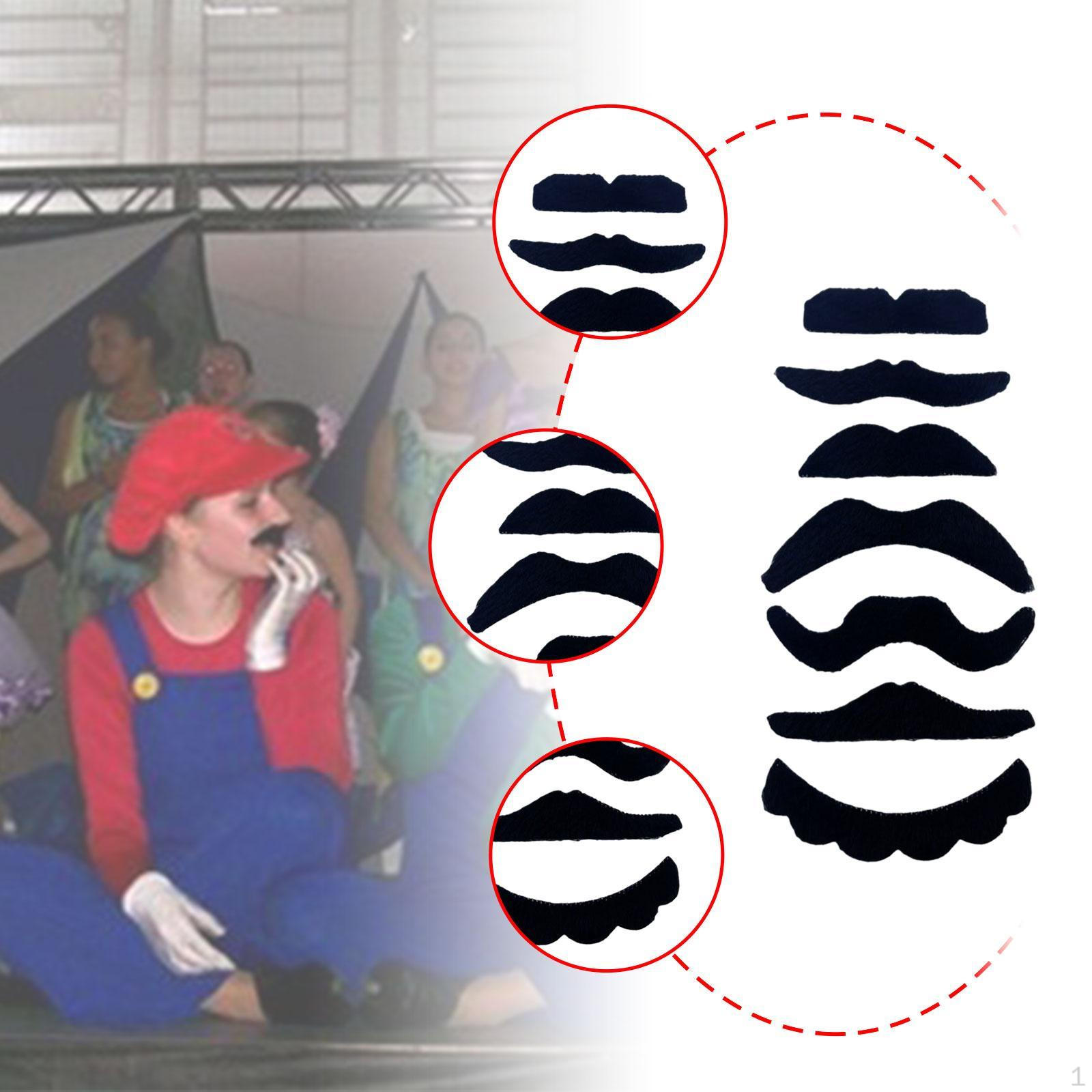 

7 Pieces Fake Mustaches Creativity Favors Party Supplies for Stage Performance