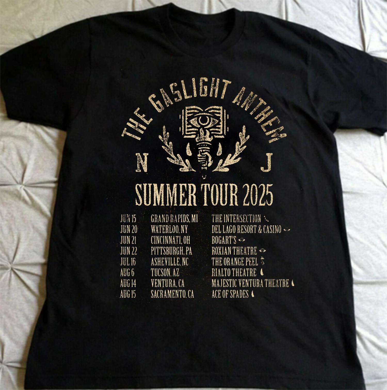 The Gaslight Anthem Summer Tour 2025 MEN T-Shirt XL