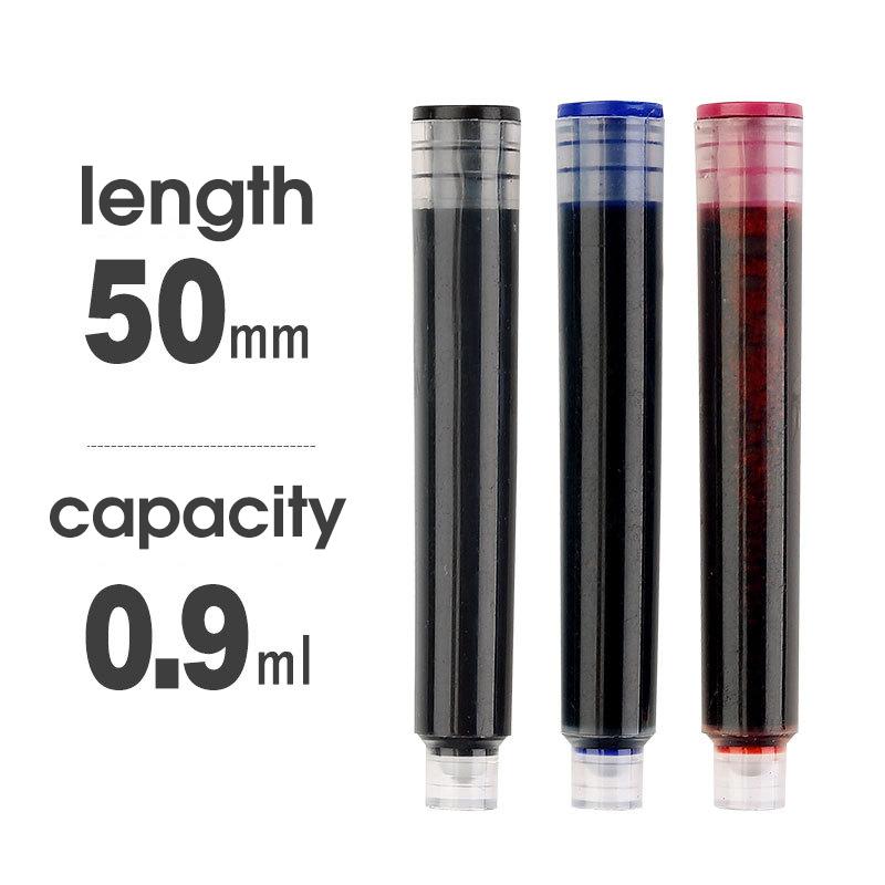 50 Piezas Cartuchos de Tinta para Pluma Estilográfica Recargas Botella 4 Colores Desechables Diámetro 3.4mm 2.6mm Suministros de Papelería para Escuela Oficina CW-159
