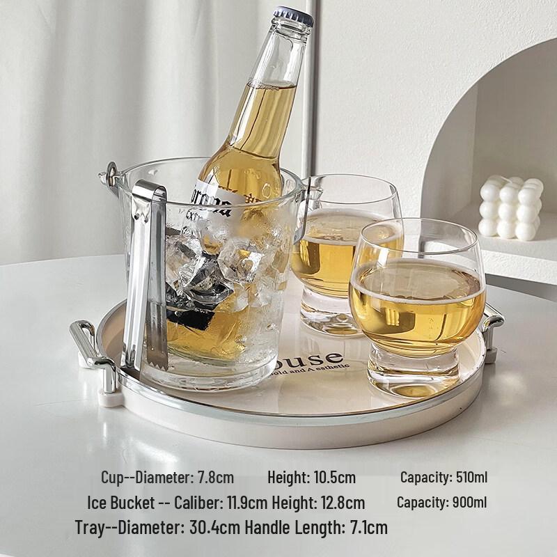 ZISIZ Premium Clear Beer Glass