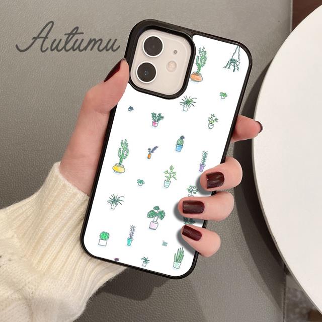 

Чехол для телефона Cute Cacti для iPhone 11 12 13 14 Pro Max mini X XR XS SE 2020 5 6S 7 8 Plus Samsung Galaxy S21 S22 Cover shell Samsung S22ultra
