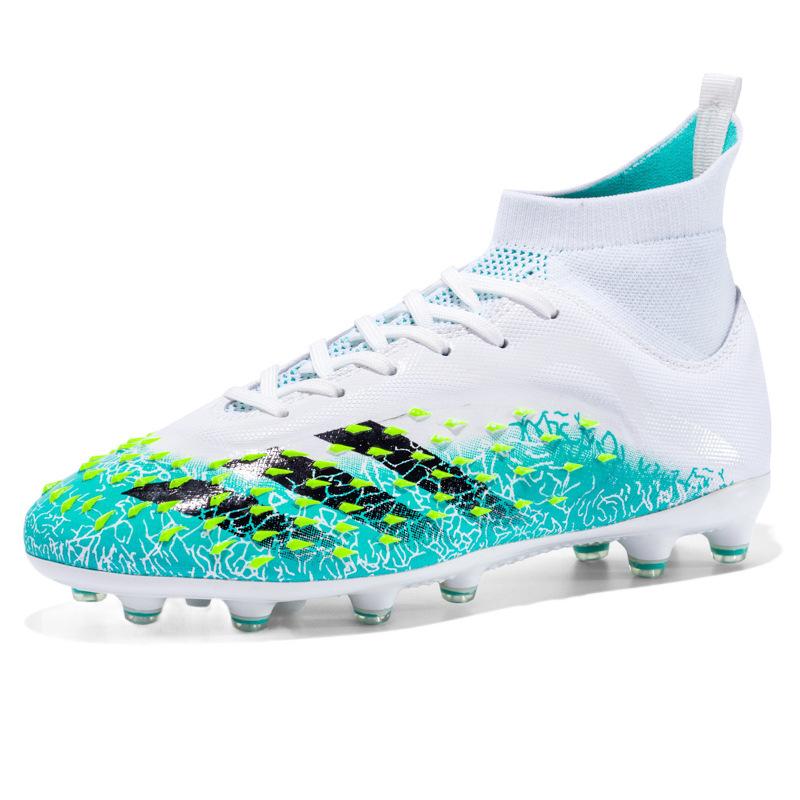 Scarpe da Calcio High-Top per Ragazzi e Ragazze Ag Chiodi Lunghi Tf Chiodi Spezzati Scarpe da Allenamento per Competizione