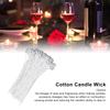 100PCS Candle Wick 20cm/7.9in Cotton Core White Plant Wax with Base for Candles DIY Making