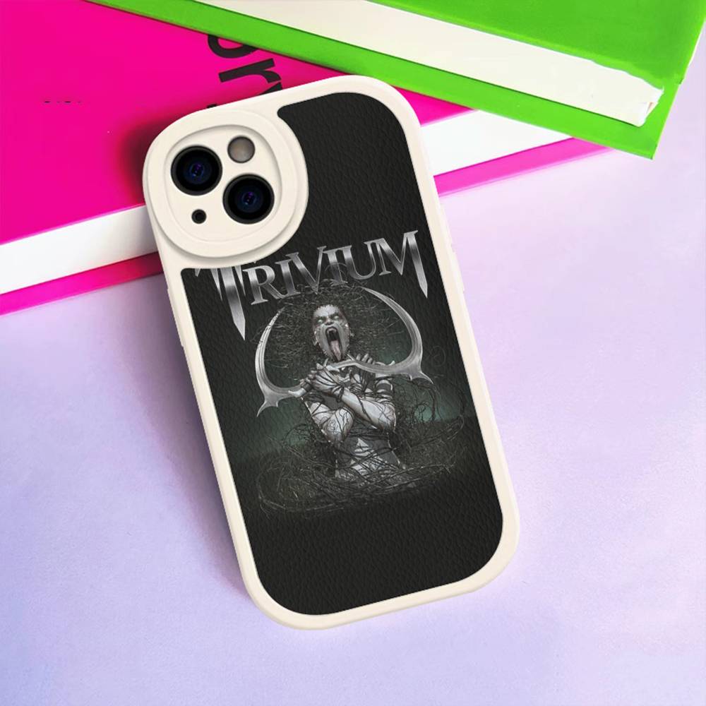 

T-Trivium Band Leather Phone Case For Iphone 16 15 14 Plus 13 12 11 Pro Max Case iPhone 14