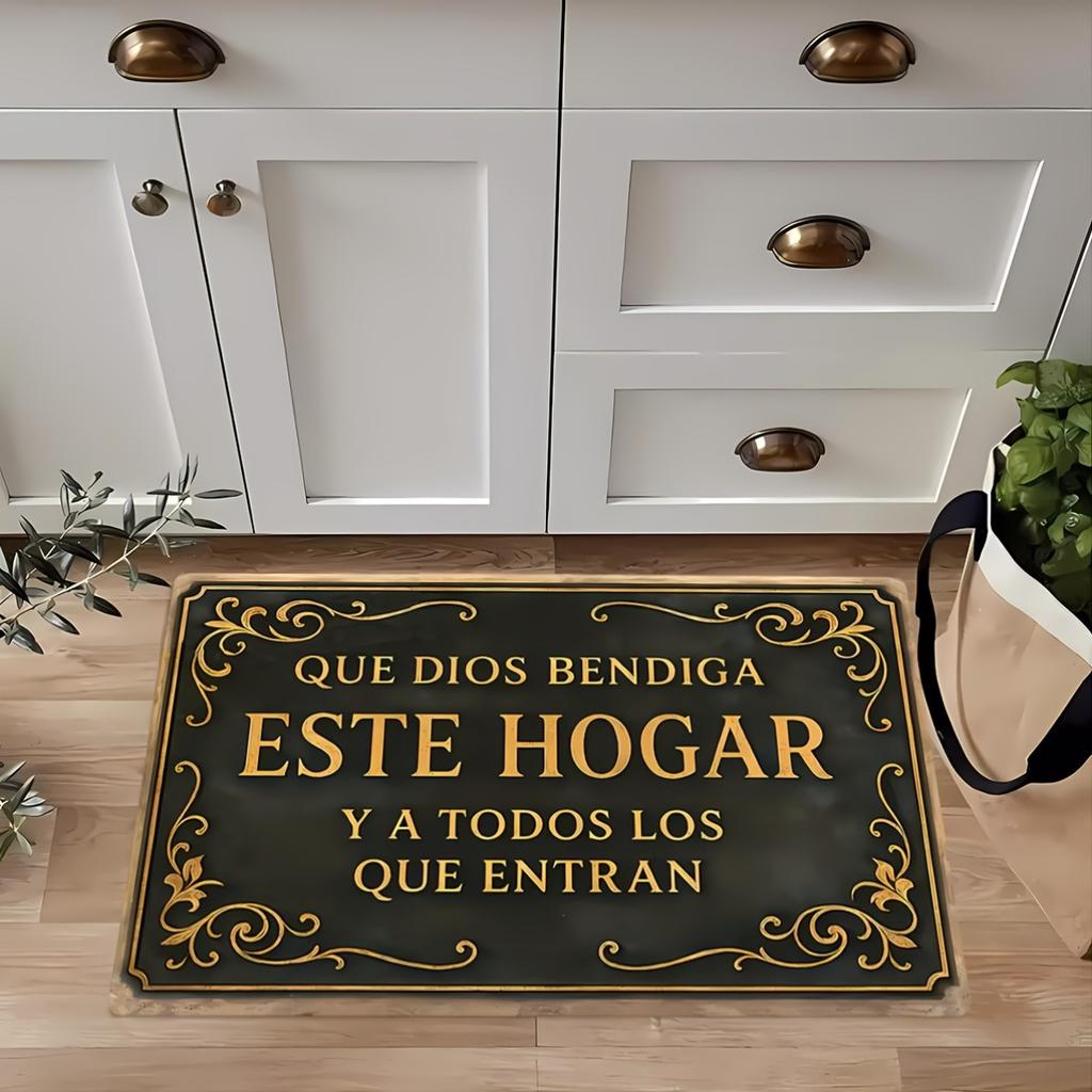 Inspirational Spanish Quote Doormat  Rectangular Mat for Kitchen Entrance Door Carpet Rug for Living Room Bedroom Rugs Home Deor
