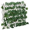 Vidaxl Treillis avec Vigne Artificielle, Extensible, Vert, 190X60 Cm