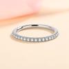 18k Plated 0.57ct Full Enternity Moissanite Ring Forn Women  S925 Sterling Silver Matching Diamond Band Wedding Jewelry