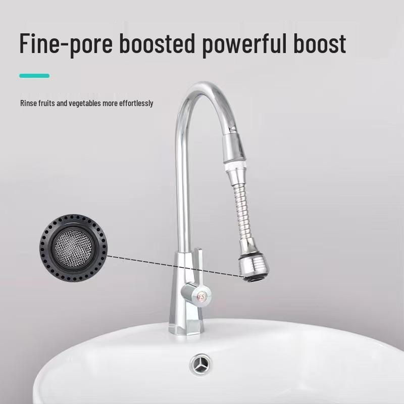 Universal Kitchen Faucet Extension Sprinkler for Sink with Splash-Proof Adjustable Feature