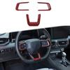 Steering Wheel Trim Sticker Accessories For Ford Mustang 2024+ Red Carbon Fiber