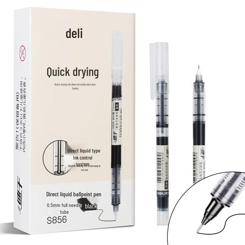 Deli S856 Quick-Drying 0.5mm Transparent Liquid Gel Pen