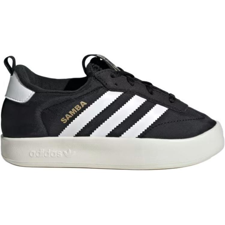 Adidas Originals Samba Home Icons Comfortable Versatile Non-Slip Durable Low-Top Kids Sneakers Kids Sneakers Black White IH0266