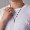 Silver Ruyi Pixiu Pendant, Unisex Braided Rope Necklace, Pikachu Sweater Chain Pendant, Vintage Ethnic Style Wear Accessory