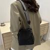 Elegant And Unique Bucket Bag Chic Design With Rhinestones For Fashion Forward Individuals In Black