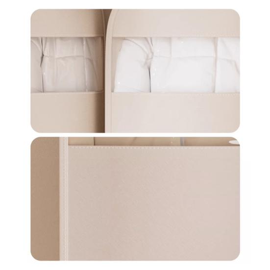1/3Pcs Hanging Garment Bags with Self Compression Zipper Large Capacity Dustproof Space Saving