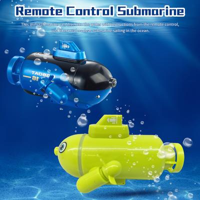 Miniaturowa zdalnie sterowana łódź podwodna, 4-kanałowa zdalnie sterowana zabawka do przodu/nurkowania, do tyłu/wynurzenia, skręt w lewo, skręt w prawo