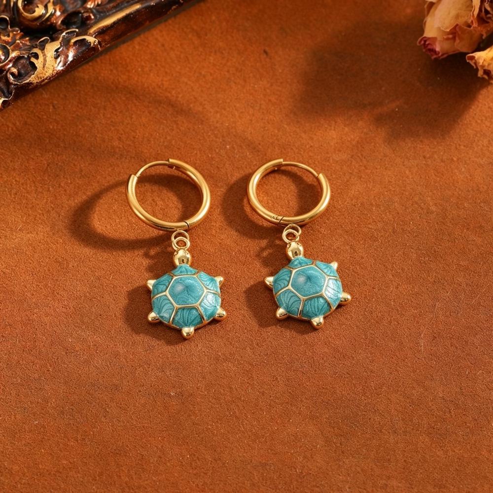 Summer Ocean Series Earrings: Starfish, Sea Turtle, and Mermaid Tail Designs for Women.