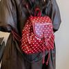 Schoolbag Premium Sense Backpack Women's Travel Light Commuter Backpack 1011 New Summer Polka Dot Fashion College Student School Bag