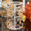 360 Degree Jewelry Display Rack Rotating Jewelry Storage Box Necklaces Rings Holder  Selling Show