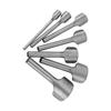Set of 7 Half Round   Leather Craft Punches, Steel Leather Punches for Wallet, Card Holder, Belt, Strap, Bag Sewing