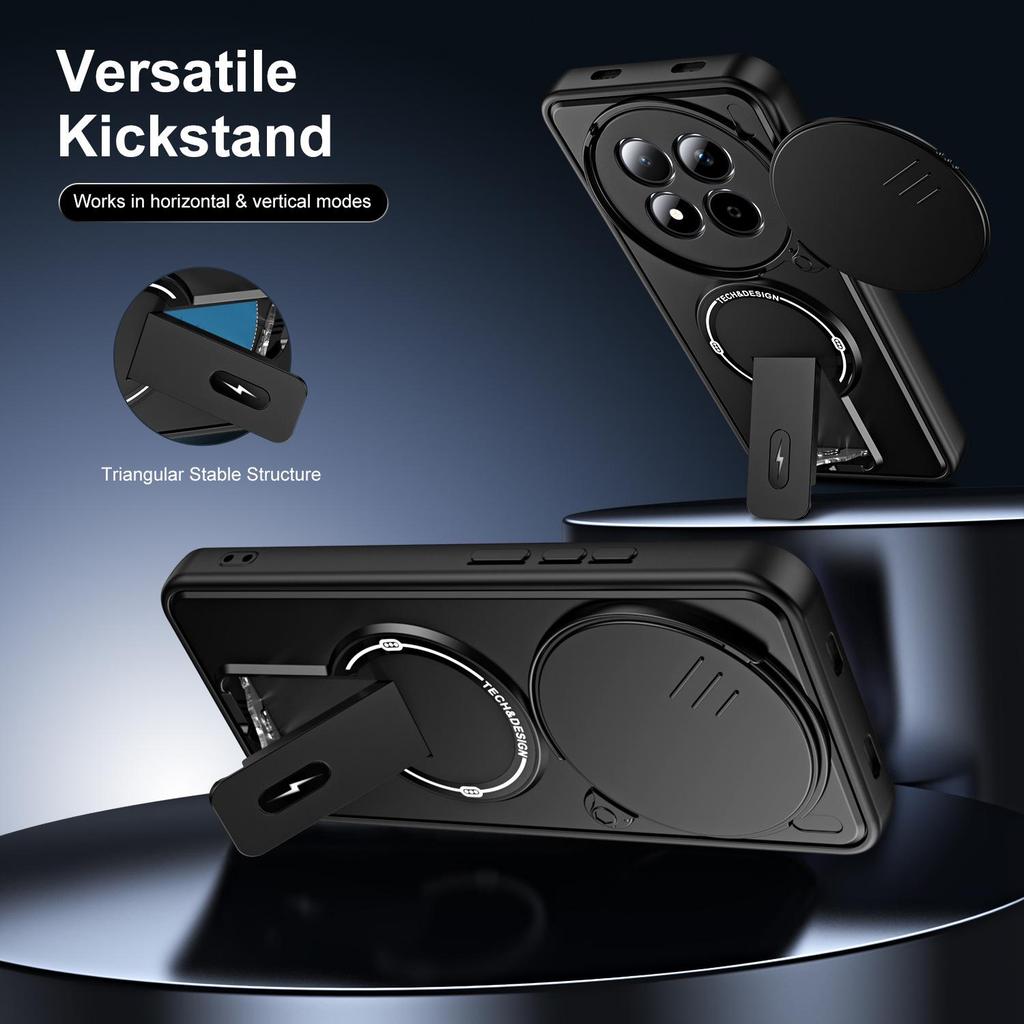 Redmi Note 15 4G Case with Magnetic Stand, Full Lens Coverage, Anti-Drop