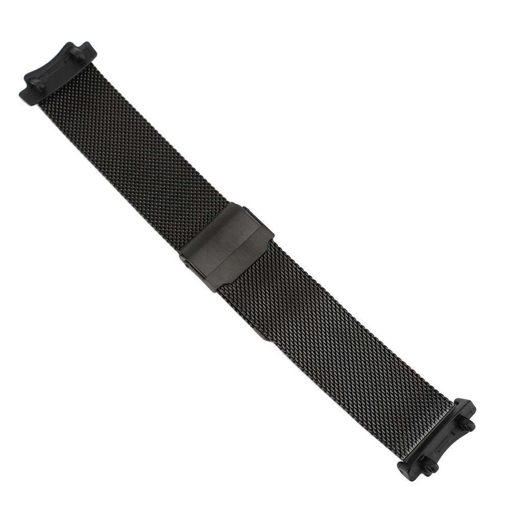 Metal Mesh Watch Band Smart Watch Replacement Band Adjustable Watch Strap for T Rex 3 Black