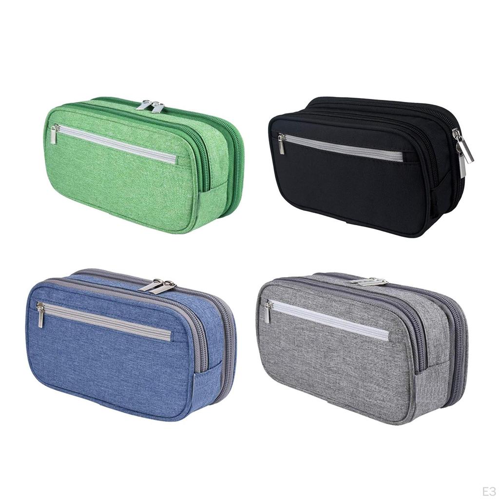 Large Capacity Pencil Pouch and Pen Case Cosmetic Bag Office Organizer Storage