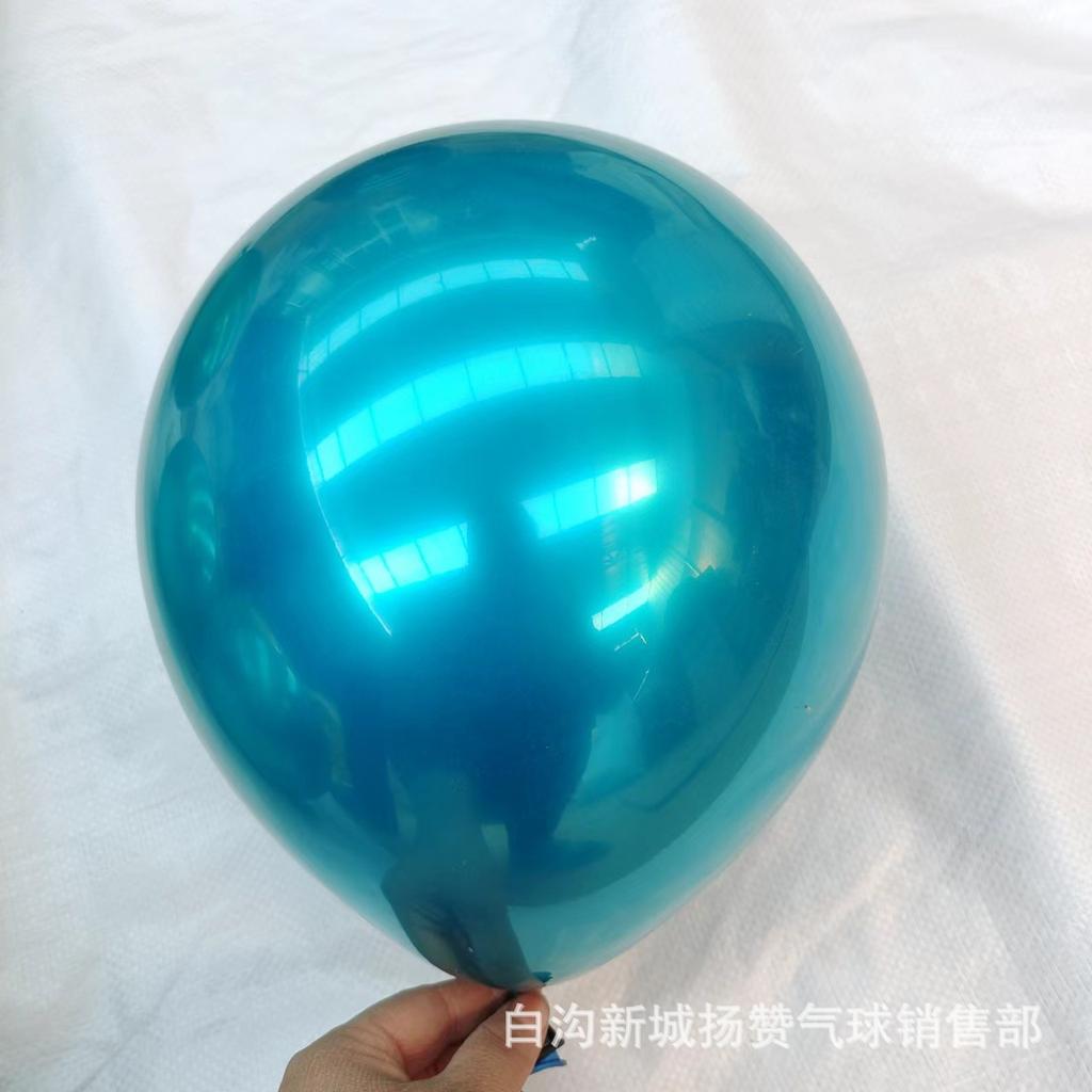 Teal Blue Balloon, Christmas Dark Green Christmas Decoration Party Birthday High-End Decoration Night Blue Midnight Green Balloon