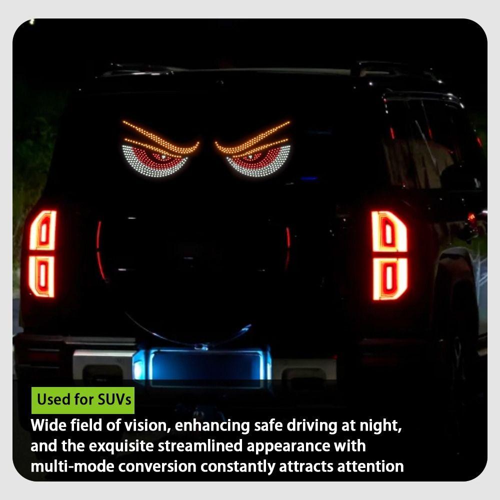 Flexible Truck Devil's Eye Light USB Pixel Panel Creative Lamp  Car Decor