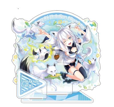 X Big Acrylic Diorama Shirakami Fubuki "Doodle Kingdom" "Hololive"
