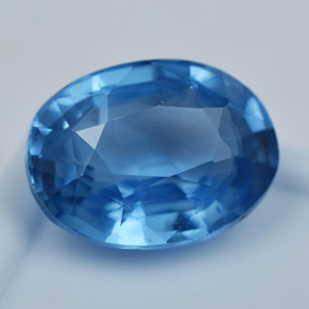 Natural Blue Sapphire Loose Gemstone Oval Shape 9.55 Ct September Birthstone for Gem Collections
