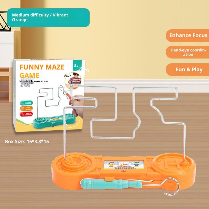 Kids Collison Electric Shock Toy Education Electric Touch Maze Game Party Funny Game Science Experiment Toys for Children Gift