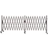 Double Expandable Barricades, 6m Expandable Safety Barrier, Flexible Mobile Barricade with Locking Casters, Portable Folding Security Gate Metal