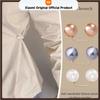 3pcs Pearl Clothing Anti-exposure Brooch Waist Buckle Simple Invisible Clothes Fixed Pin Joker Decorative Pin. Gold Safety Pin