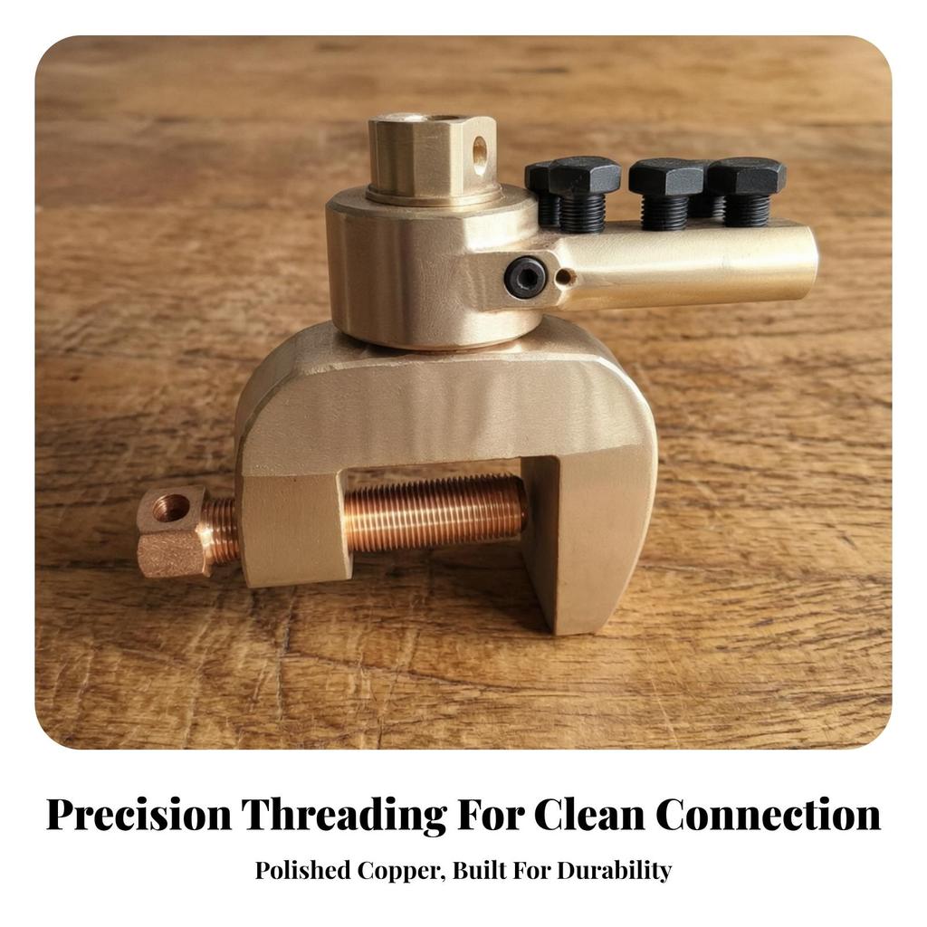 Fabrication Ground Clamp with Rotating Joint Stable Connector Wide Jaw