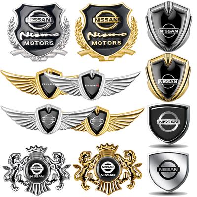Emblème de Voiture Métallique 3D Autocollants de Carrosserie Badge de Coffre Décalcomanie Accessoires Pour Nismo Qashqai J10 J11 Juke Micra Leaf X-TRAIL Sentra
