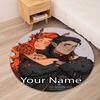 Custom Name Vox Machina Printed Round Rug Carpet Chair Rug Area Rug Entryway Doormats,for Office Chair Living Room Bedroom Kitchen Room.
