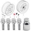 M14 x 1.5 Nuts Locking Wheel Bolts Chrome Alloy Wheel Lug Stud Taper Seat for BMW X3 X5 E83 E70 E53