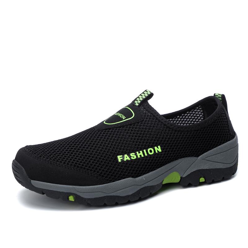 Men Breathable Sneakers New Fashion Shoes Climbing Hiking Shoes Men Outdoor Beach Shoes Mesh Shoes Mens Work Shoes Men