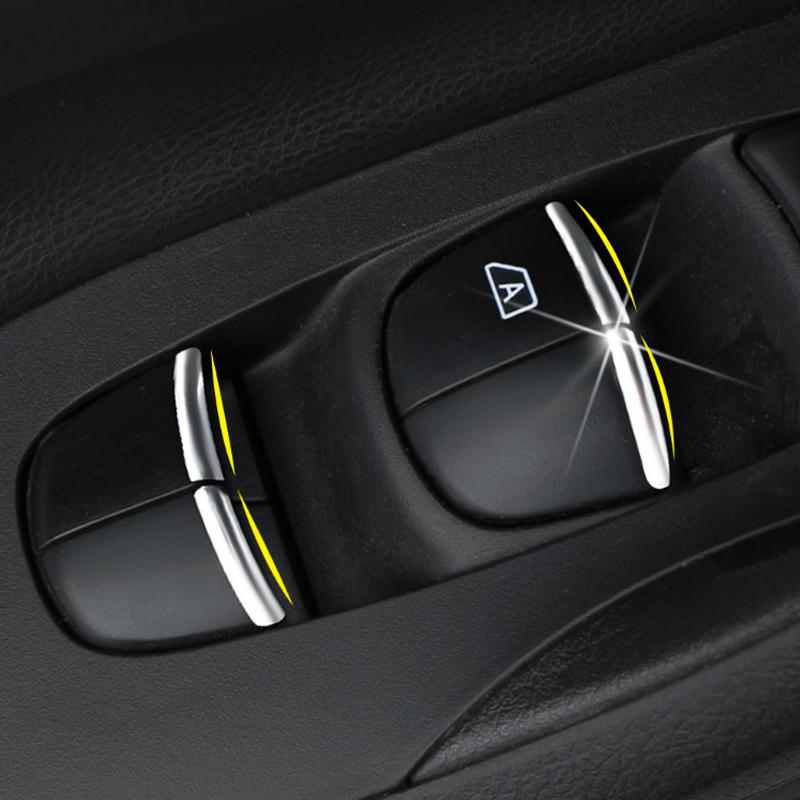 Door window lifter button decorative sticker for Renault Koleos Samsung QM6