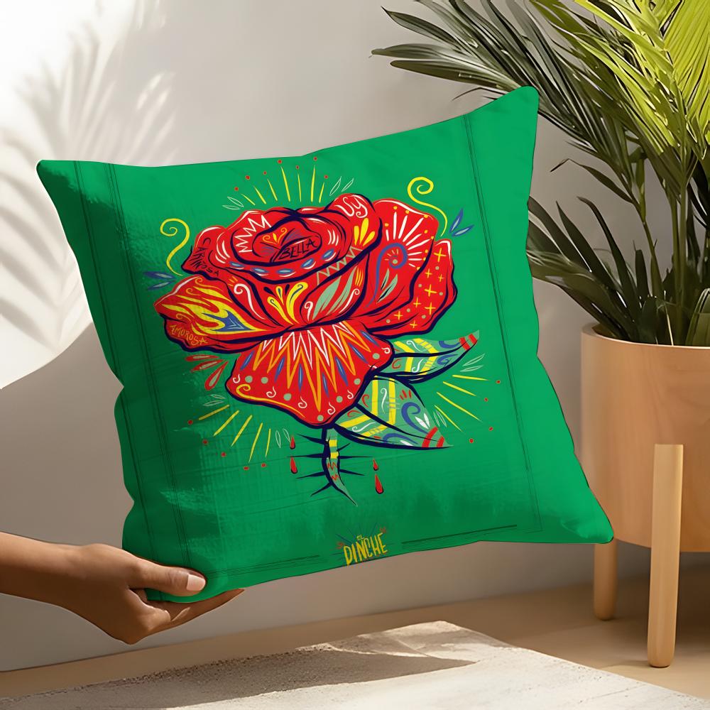 MMexicana Aesthetics and Art Pillow Case Linen Cushion Covers For Decorative Sofa Home Pillows Case Car Chair Pillows Cases