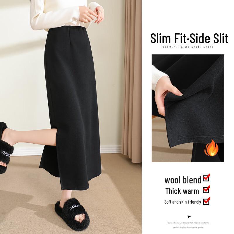 

Petite Slim Fit Winter Midi Skirt M