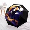 Nightmare Before Christmas Themed Automatic opening and closing folding umbrella, 8 rib windproof, compact travel design, suitable for all o