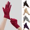 Lining Fleece Women's Winter Gloves Windproof Driving Gloves Fashion Velvet  Mittens  Running